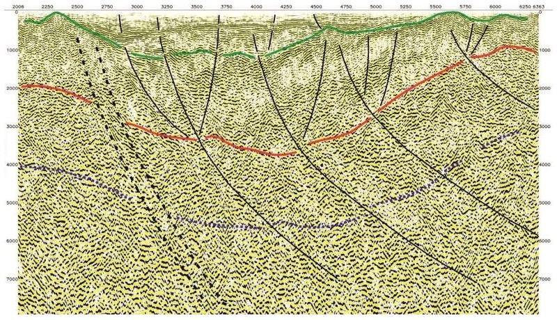 Seismic section
